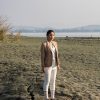 Tea dyed Eri Silk Peak collar SB Jacket